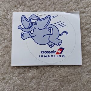 Crossair Europe Aviation Sticker SAAB 2000 Switzerland